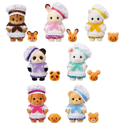 SylvanianFamilies｜chef A lively baby bakery toy set box