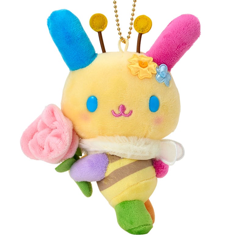 Sanrio｜USAHANA Mascot Holder Mr. Hachi, who loves flowers