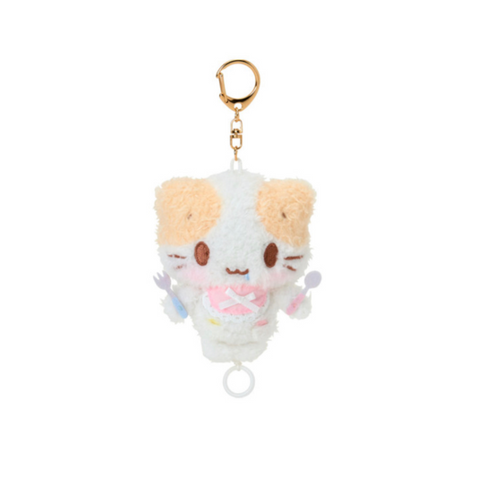 SANRIO｜MASHUMARO MITAINA FUWAFUWA NYANKO MASCOT REEL KEYCHAIN
