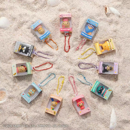 Sanrio｜BANDAI Chibitomo Summer Beach Sun‑Kissed Blind Box Mascot Charms