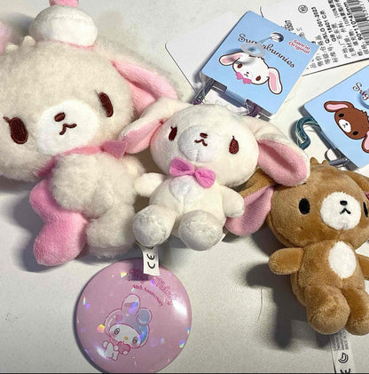 Shirousa (Sugarbunnies) Plush Mascot All My Heart Keychain