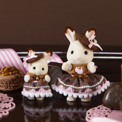 Sylvania Family ｜Sweet Chocolate Pair Set - Chocolate Rabbit Girl & Baby