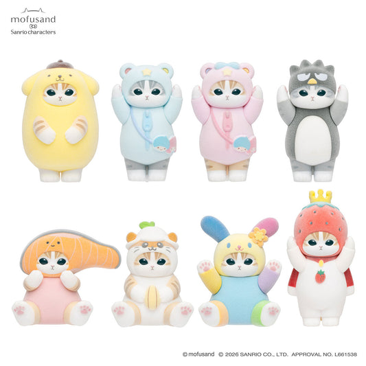 Mofusand｜Sanrio Characters Mofumofu Flocked Figure Trading Collection Vol.3
