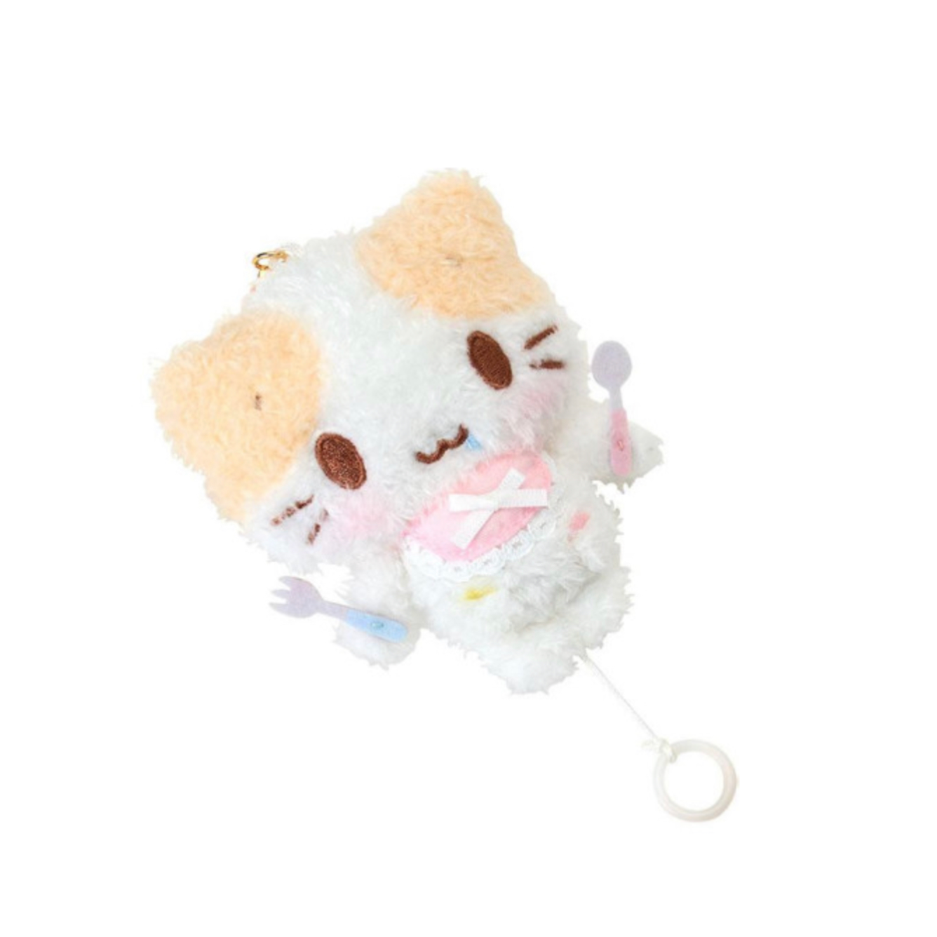 SANRIO｜MASHUMARO MITAINA FUWAFUWA NYANKO MASCOT REEL KEYCHAIN