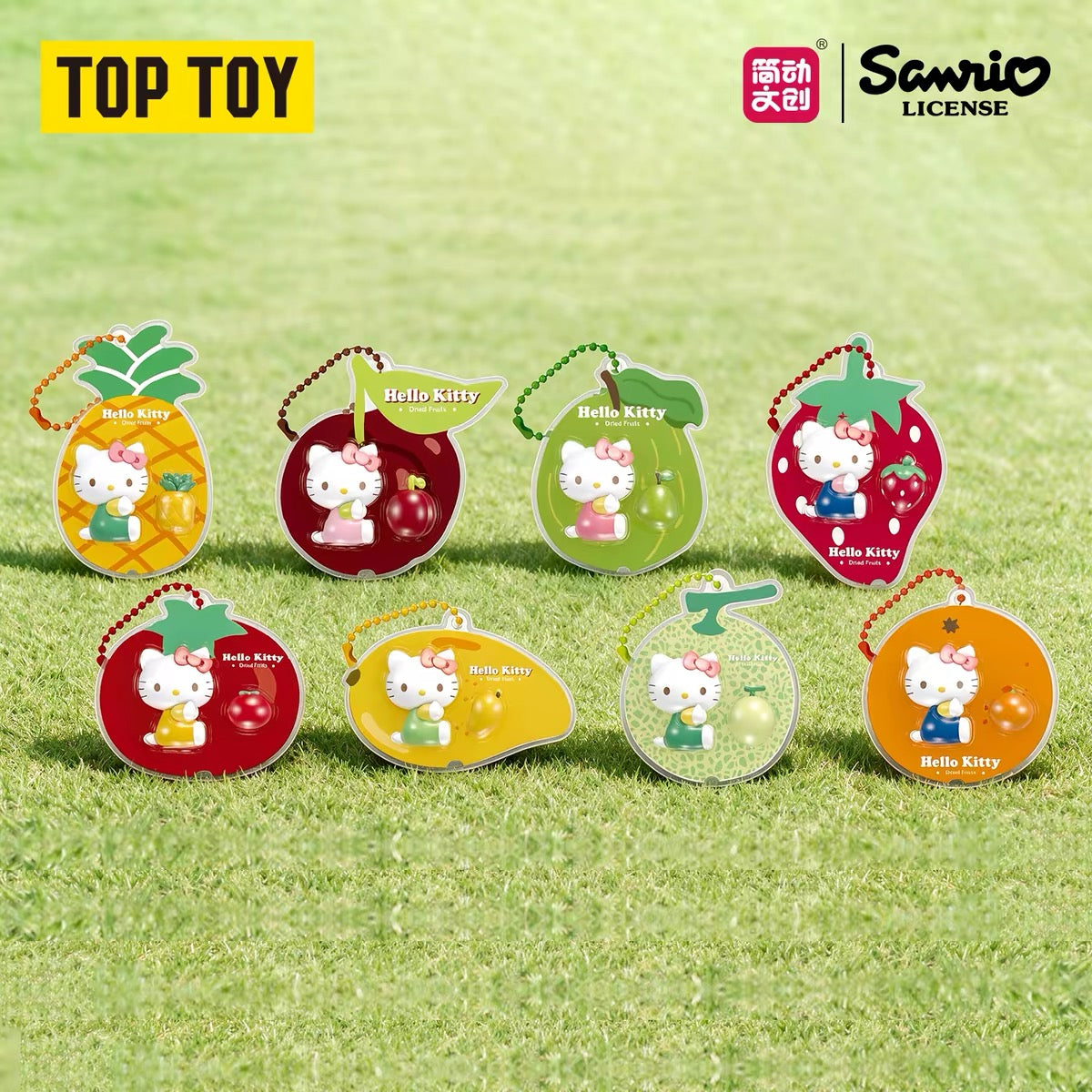 Sanrio｜HELLO KITTY Sweet Fruit Stories Series Miniature Card Pendant