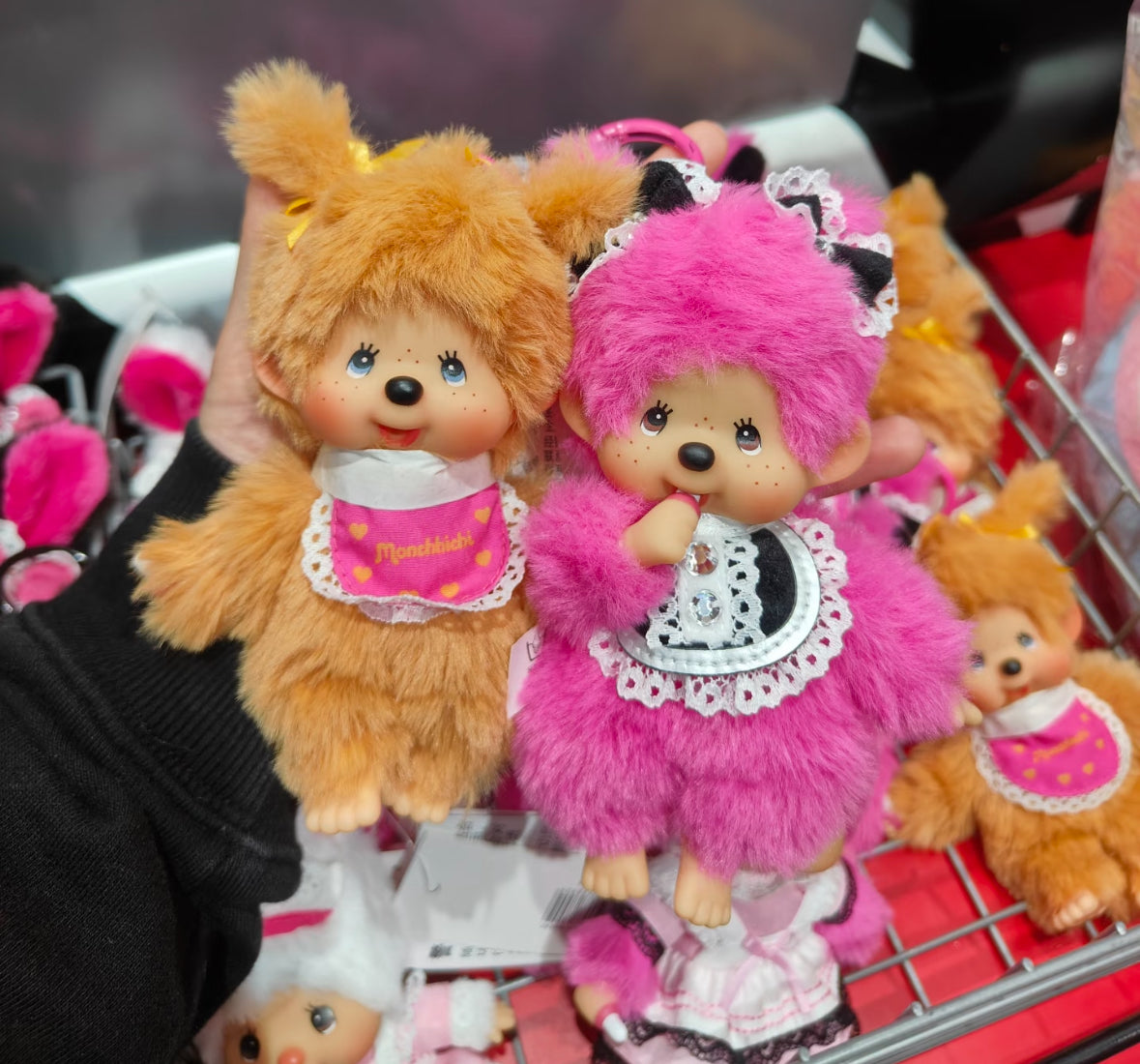 Monchhichi｜Girl with Golden Braids Charm Keychain