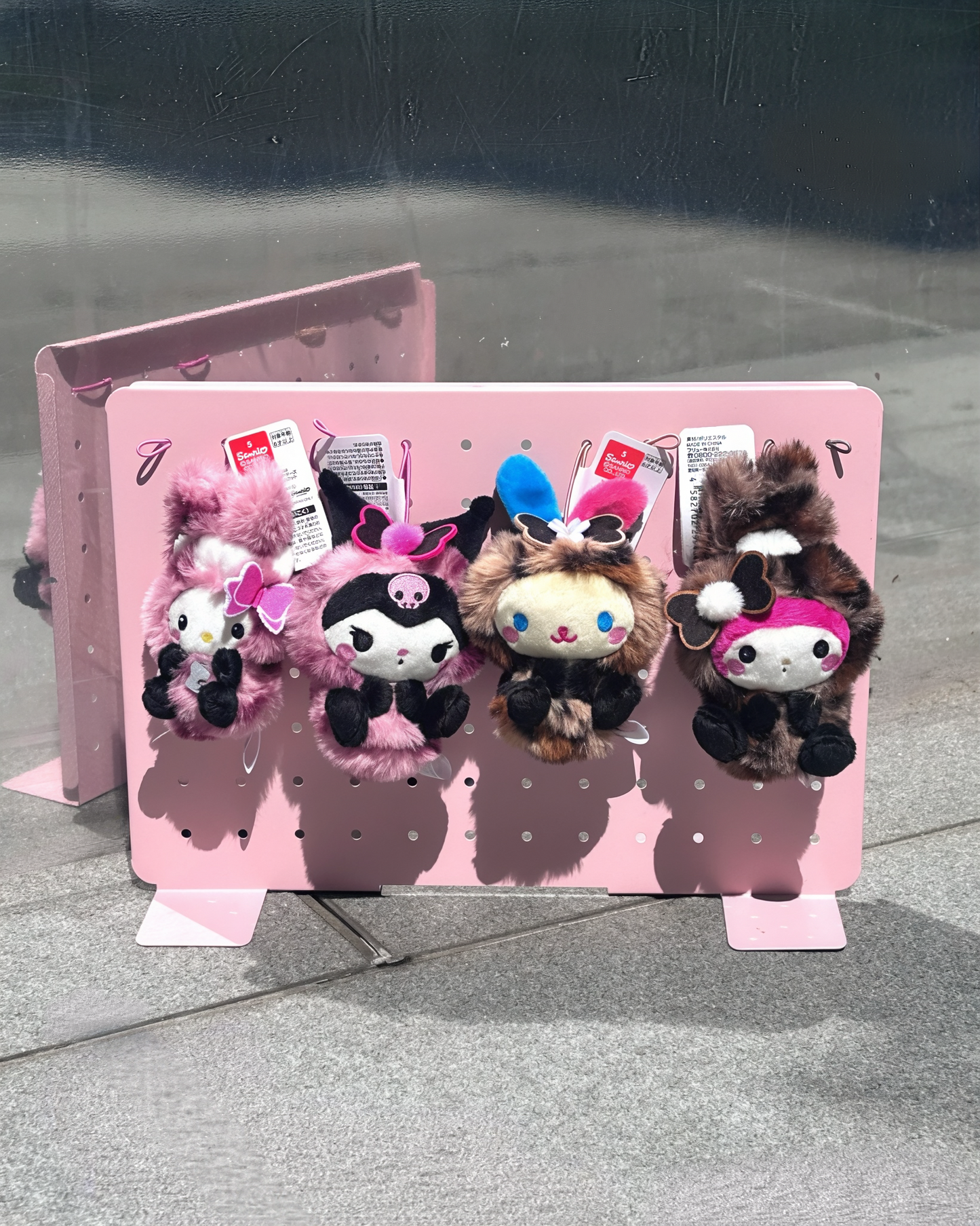 Sanrio｜USAHANA Leopard Print Fruyu Plush Keychain