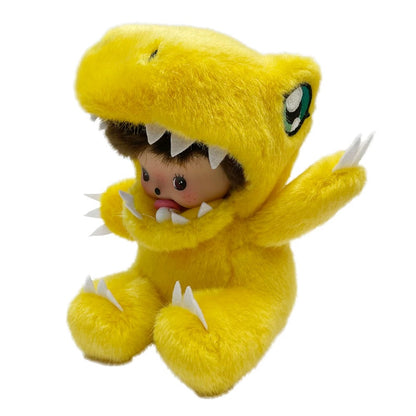 Monchhichi Dinosaur Plush Doll × Digimon Collaboration: Greymon, Taichi Yagami & Agumon Edition