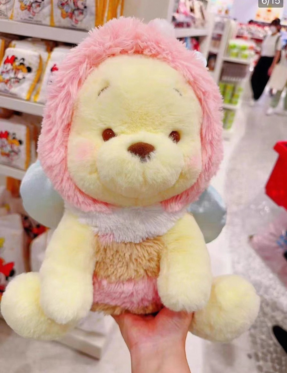 Tokyo Disney Pink Winnie the pooh Doll🐝东京迪士尼粉维尼公仔