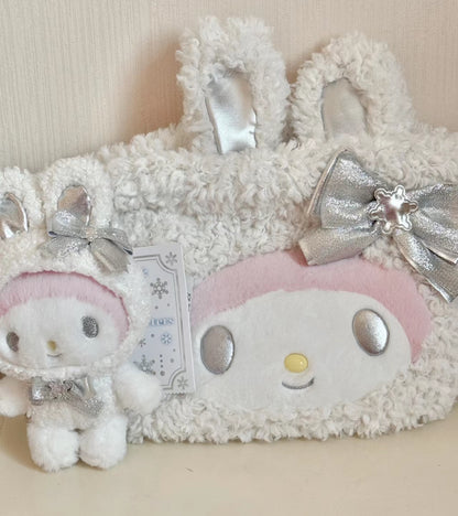 SANRIO｜Fluffy Snow Rabbit My Melody keychain