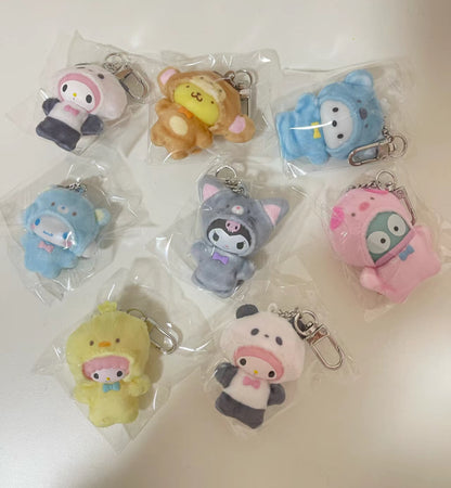 Sanrio｜Cross dressing animals keychain Blind box