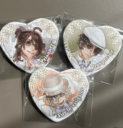 Identity V White Valentine's Day badge第五人格白色情人吧唧