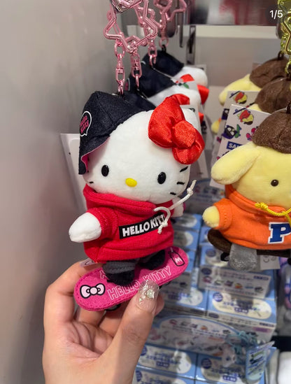 Sanrio Skateboard Keychain滑板运动系列