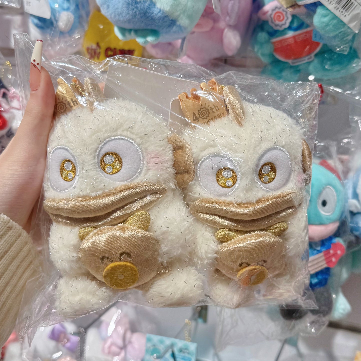 Sanrio｜40th Anniversary Gold keychain Hangyodon