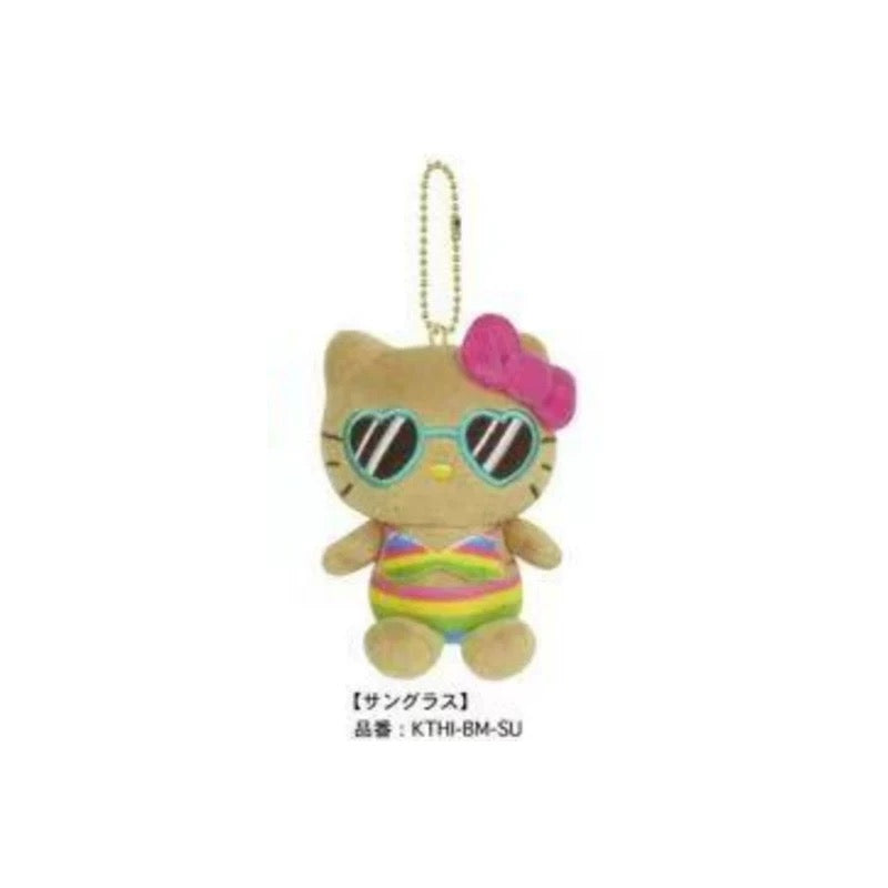 Sanrio Hello Kitty Tanned Mascot Keychain - Sunglasses