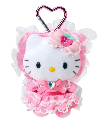 Sanrio Hello Kitty Lolita Dress Mascot Keychain Plush (Black/Pink)