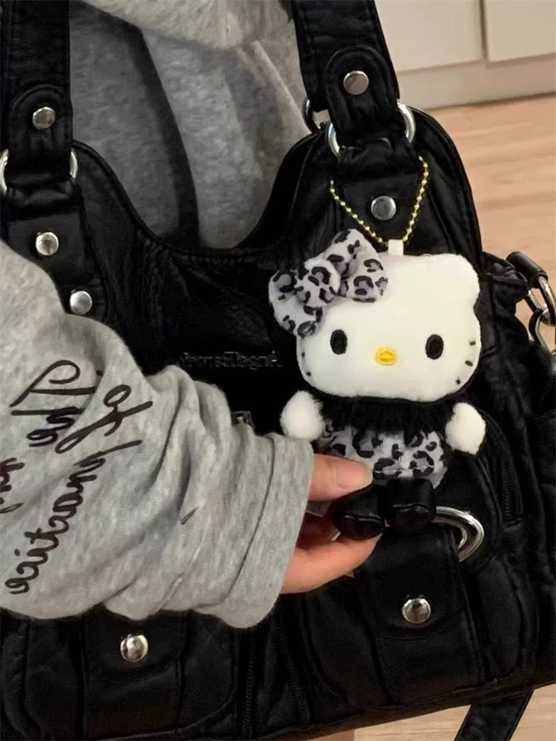 Sanrio ｜Hello Kitty Animal Leopard Print Mascot Holder Keychain 豹纹 Kitty