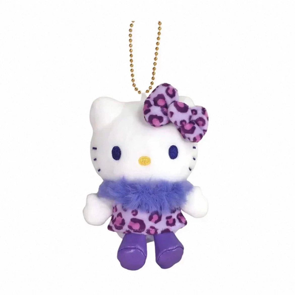 Sanrio ｜Hello Kitty Animal Leopard Print Mascot Holder Keychain 豹纹 Kitty