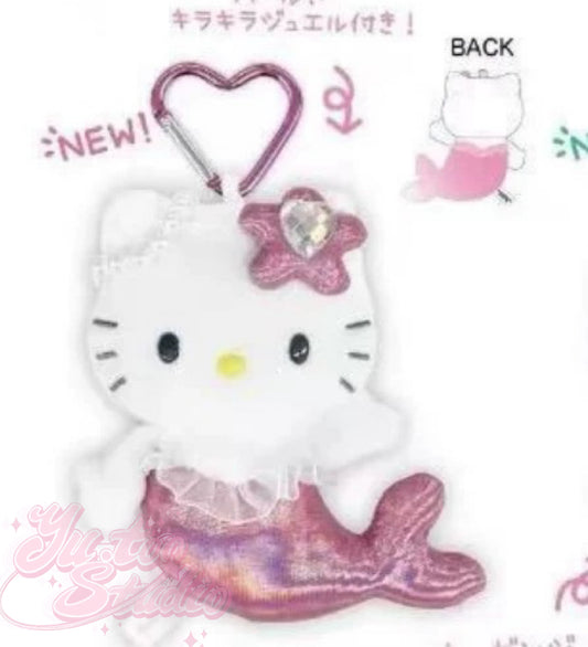 Sanrio Hello Kitty Mermaid Collection Mascot Keychain （Pink）