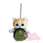 Mofusand Shark Cat Office Worker Series Mascot Keychain (Orange)