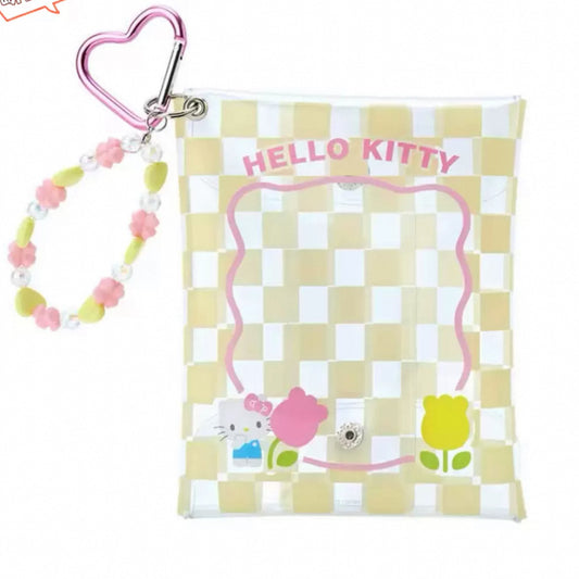 Sanrio cartoon transparent doll hanging chain storage bag (Hello Kitty)