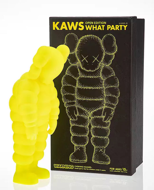 KAWS What Party Vinyl Figure (Yellow)