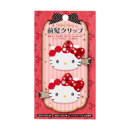 [Sale] Sanrio Hello Kitty Hair Clip Deluxe (Red)